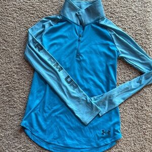 Under Armour Teal & Aqua Quarter-Zip Performance Top